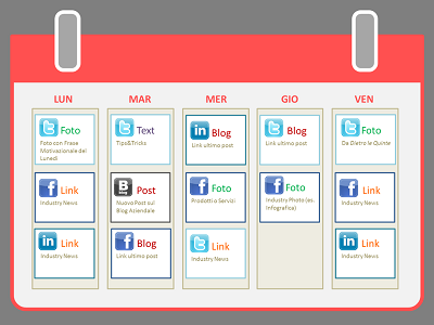 Calendario Editoriale Esempio