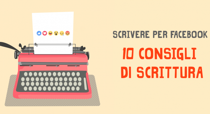 scrivere per facebook