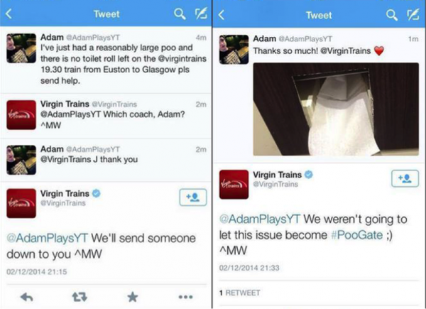 virgin social media