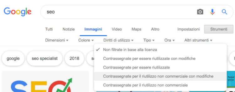 licenze immagini creative commons