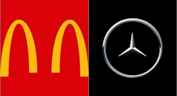 loghi McDonald's Mercedes